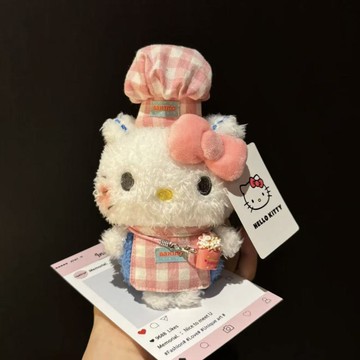 臺灣出貨💥正版美樂蒂HelloKitty包包掛件卡通毛絨可愛廚師小玩偶公仔鑰匙扣
