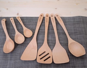 【晨光】御膳坊Gozenbo 山毛櫸系列(平煎鏟 586379/斜煎鏟 586393/拉麵匙 586553/貼底湯匙 586409)【現貨】