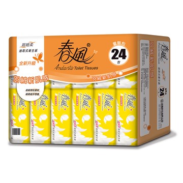 【春風】超細柔抽取式衛生紙 110抽x24包x3串/箱_廠商直送