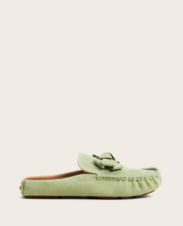 Gentle Souls | Mina Bow Detail Driver Mule in Basil, Size: 8 by Kenneth Cole