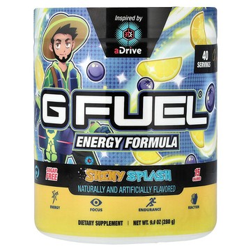 G FUEL, 能量幫助配方，Shiny Splash，9.9 盎司（280 克）