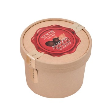 【巧克力雲莊】杏仁豆黑巧克力(小圓盒) 100g