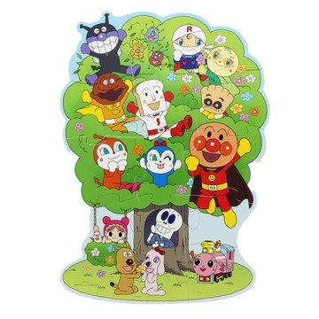 sun-star 麵包超人 大片拼圖 人物大集合 Set 經典角色 增加親子情感  1組  15片