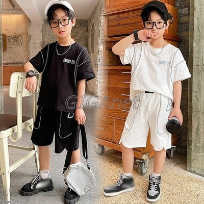 子供服男の子オシャレ夏半袖スポーツ2点セット上下セットカコイイキッズtシャツパンツゆったりカジュアル卒業式入学式発表会七五三2色 通販 Lineポイント最大get Lineショッピング