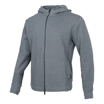 Nike Yoga Full-length zipper Cardigan hooded Sports Jacket Gray