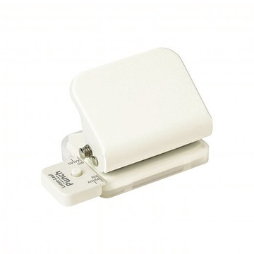 【龍品文創】SONIC SP-8701 迷你6孔打孔機-米白