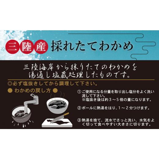 ふるさと納税 宮城県 石巻市 湯通し塩蔵わかめ 三陸産 250g×8袋