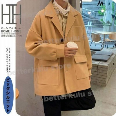 35 割引l全国宅配無料 チェスターコート ミディアム丈 シングルボタン Pコート カジュアル メンズ ピーコート ジャケット アウターl Roakbrewing Com