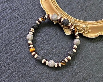 虎眼石 火山岩 麥飯石 椰殼 星月菩提 手鍊 客製化禮物