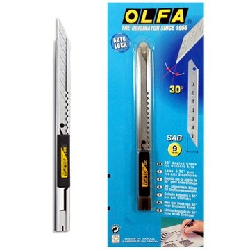 【文具通】OLFA 不銹鋼刀柄細工刀SAC-1型(新型刀片自動卡鎖功能) 使用一般之小型美工刀片SAB-10B(專業級) 、DKB-5 (經濟型) E2020051 E2020051【APP滿額下單10%點數(單一帳號最高5000點)】1/31止