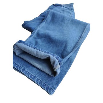 稀有純元 韓單  有格調 含麻牛仔直筒褲 高腰24春款 垂感舒適