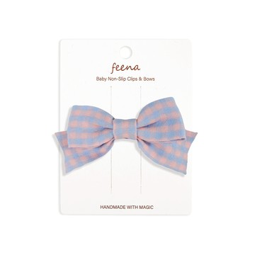 Feena - No.27蝴蝶結髮夾-粉