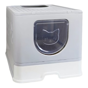 抽屜式貓砂盆  50 x 40 x 40cm  1個  灰色