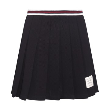 Thom Browne - Navy Blue Cotton Skirt