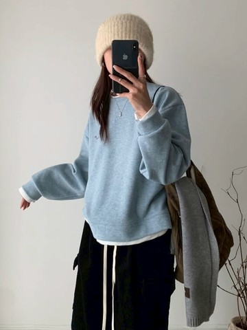 柔軟厚磅棉 × 俐落假兩件層次感T