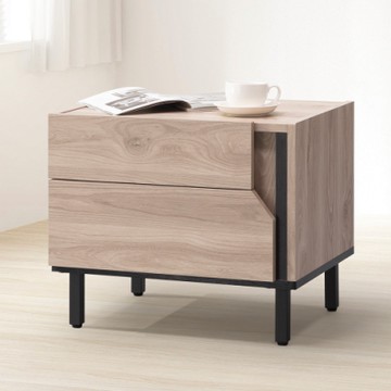 Homelike 喜家居二抽床頭櫃(2043)-54x42x46cm