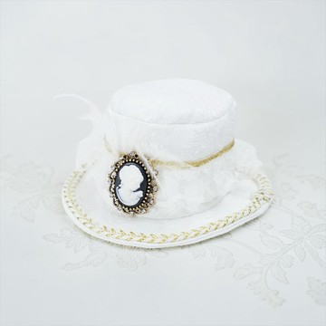 Augusta (2-Bridal Alabaster White) | Pet Hat