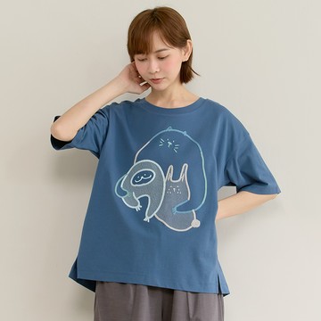 a la sha 大大的擁抱落肩寬版T恤