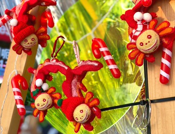 【聖誕禮物首選】六角恐龍 Hobby 聖誕羊毛氈吊飾