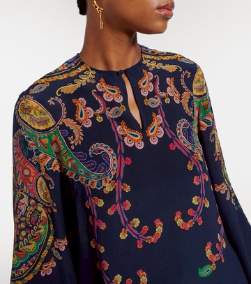 Etro Paisley printed silk blouse
