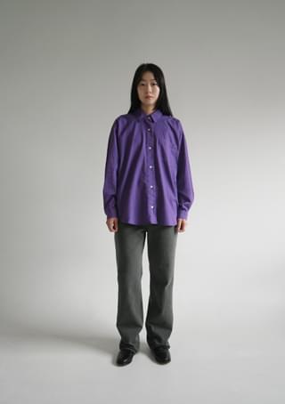 韓國空運 - dried color cotton boxy shirts 襯衫