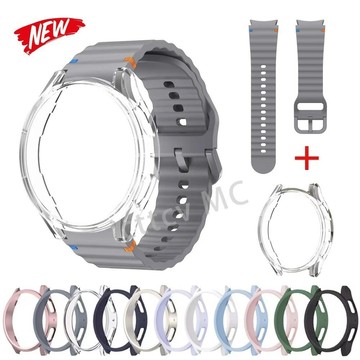 【免運】SAMSUNG 三星 Watch FE 7 6 5 4 40 毫米 44 毫米 PC 保護殼的矽膠 Soprts