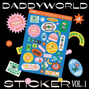 Daddy World Sticker Vol.1 世界地圖貼紙 可愛