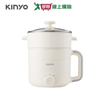 KINYO 多功能陶瓷蒸煮美食鍋 1.7L FP-0901【愛買】