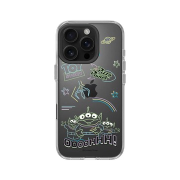 iPhone 16 Pro Clear Case（相機按鈕） 透明 - 迪士尼-玩具總動員 Toy Story - Oooohhh 霓虹世界