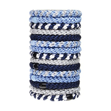 美國 L. Erickson 彈力髮圈-Sparkle 粗款髮圈 分裝5入 不咬髮 名牌髮圈【南風百貨】