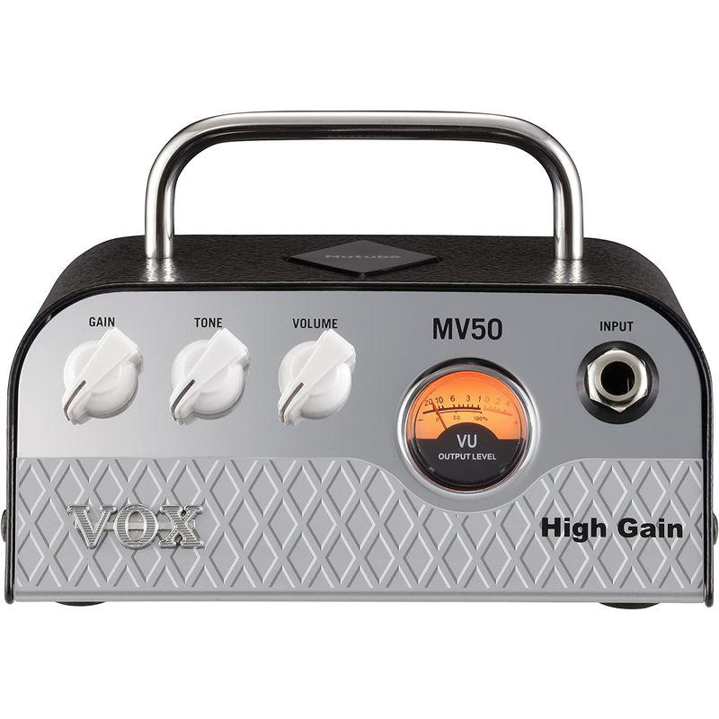 ギターアンプ VOX Nutube搭載 ギター用 超小型 ヘッドアンプ MV50 High Gain 驚きの軽量設計 50Wの大出力 アナログ回路 自宅練