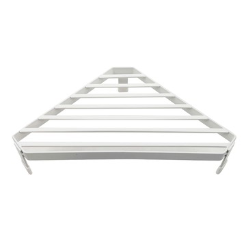 SHIMOYAMA 多功能鍋壺爐邊轉角 桌角金屬隔熱置物架  26 x 15.5 x 5.3cm  白色  1個