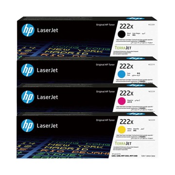 HP 222X W2220X 黑+W2221X 藍+W2222X 黃+W2223X 紅 四色 原廠碳粉匣 適用3203/3288/3303/3388