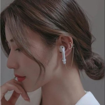 無線耳機防掉神器高級感耳飾繩保護藍牙防丟鏈耳夾式耳骨耳掛固定