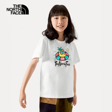 【1/7 12點快閃價】兒童白色可愛鳳梨趣味印花短袖T恤｜88HBFN4