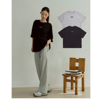 【ERSS】女裝 男裝 短t 短袖上衣 寬鬆 t恤 純棉 t恤 中性 黑 灰【K70399】