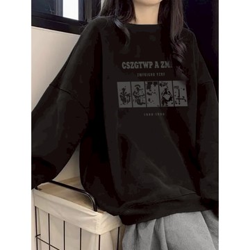 潮范十足！衛衣 大學t 長袖上衣 美式復古 寬鬆大學t 刷毛大學t 大學踢 重磅大學t 長袖衛衣 潮流衣服 秋冬女裝