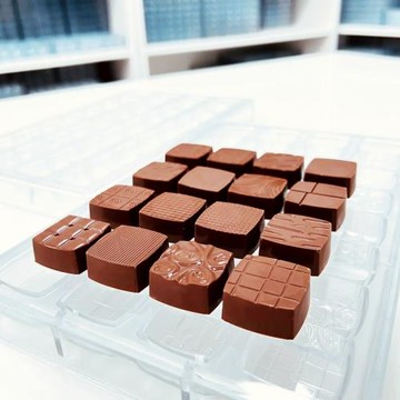 tangba堂巴 32連正方形花紋巧克力模具 LD-2052 手工巧克力模具PC