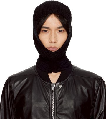 Rick Owens 黑色 Concordians Sphinx Skull 巴拉克拉法帽