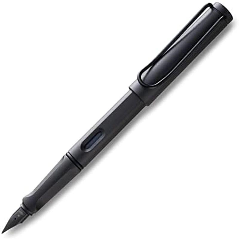 LAMY ラミー 万年筆 ペン先EF(極細字) サファリ ブラック L17-EF 両用式 コンバーター別売 正規輸入品