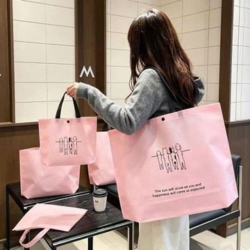 台灣出貨🎀可愛小狗手提袋 簡約環保手提袋 不織布袋子 購物袋 送禮 禮品袋 過節 牢固 多款式 大容量
