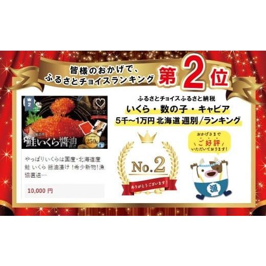 ふるさと納税 北海道 別海町 すぐ食べれる 国産大粒 いくら ！本場「北海道」 いくら醤油漬 250g（ いくら イクラ 鮭いくら 鮭イクラ 醤油いくら 醤油イクラ …