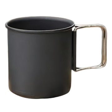 WellHike 玩客 可折疊把手鋁合金馬克杯 300ml  黑色  1個