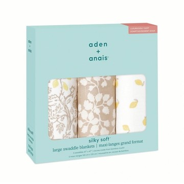 【安琪兒婦嬰百貨】美國 aden+anais 竹纖維多功能包巾3入(漫楓枝枒)