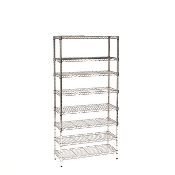 【客尊屋】小資型《粗管徑》35X90X180Hcm 銀衛士八層架