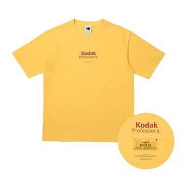 【預購】韓國 KODAK 春日色彩相片設計短袖T恤 黃色YELLOW