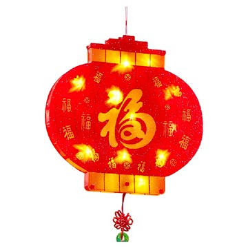 春節吸盤燈 燈籠 LED節能燈珠 需3顆4號電池  寬32 x 高30cm  紅色