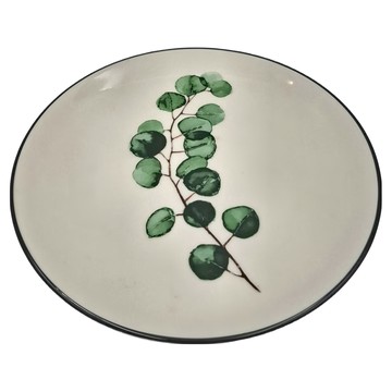 P&P 植物系餐盤 - 尤加利 陶瓷餐盤  20.3 x 2cm  1個