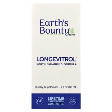 Earth's Bounty, Longevitrol®，年輕優化配方，1 液量盎司（30 毫升）