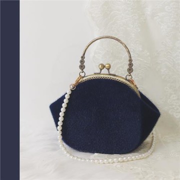 原創手工包復古旗袍包包晚宴手包漢服包百搭斜挎絲絨手提包口金包